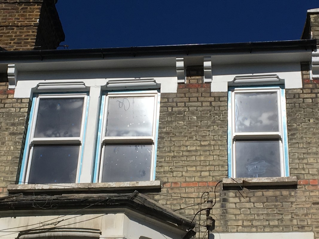 New uPVC sash windows fitted on Victorian terrace in Fulham